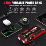 S ZEVZO ET03 2500A Car Jump Starter with USB Ports