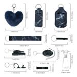 10-Piece Women's Keychain Set with Safety Alarm