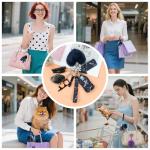 10-Piece Women's Keychain Set with Safety Alarm