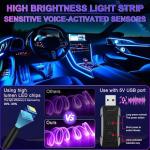 Smart LED Interior Car Lights with USB Port