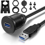 USB 3.0 Flush Mount Extension Cable for Vehicles