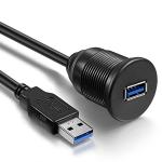 USB 3.0 Flush Mount Extension Cable for Vehicles