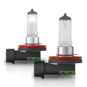 H11 Halogen Headlight Bulbs, 4000 Lumens, Pack of 2