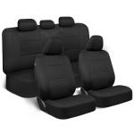 BDK Solid Black PolyPro Car Seat Covers Set