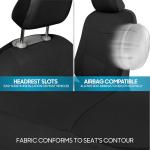 BDK Solid Black PolyPro Car Seat Covers Set