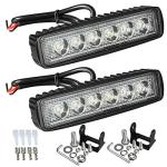 Partsam 6" Super Bright LED Light Bar (2-Pack)