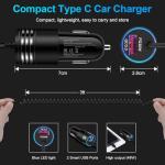iPhone Fast Car Charger with Built-in Cable