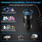 iPhone Fast Car Charger with Built-in Cable