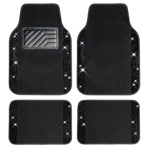Bling Diamond Car Floor Mats - Waterproof & Anti-Slip