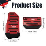 Non-Slip Aluminum Car Pedal Covers - 2 Pack