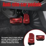 Non-Slip Aluminum Car Pedal Covers - 2 Pack