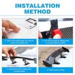 Diamall 9.65" Mini Carbon Fiber Car Spoiler