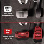 Non-Slip Aluminum Car Pedal Covers - 2 Pack