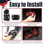 Non-Slip Aluminum Car Pedal Covers - 2 Pack