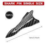 10PCS Car Diffuser Shark Fin Kit - Carbon