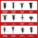 240PCS Car Bumper Clips Kit for Most Cars