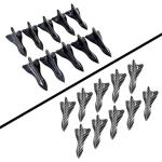 10PCS Car Diffuser Shark Fin Kit - Carbon