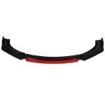 Universal Black Front Bumper Lip Spoiler Kit