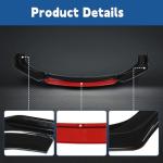 Universal Black Front Bumper Lip Spoiler Kit