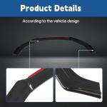 Universal Black Front Bumper Lip Spoiler Kit