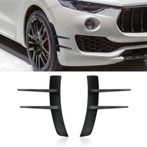 HEVLE 2PCS Carbon Fiber Car Spoiler Kit
