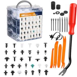 GOOACC 1115 Pcs Car Clip and Fastener Set