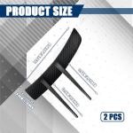 HEVLE 2PCS Carbon Fiber Car Spoiler Kit