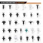 GOOACC 1115 Pcs Car Clip and Fastener Set