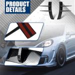 HEVLE 2PCS Carbon Fiber Car Spoiler Kit