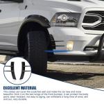 HEVLE 2PCS Carbon Fiber Car Spoiler Kit