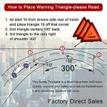 XOOL 3-Pack Emergency Warning Triangle Kit