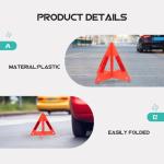 Car Emergency Reflector Triangle Kit - 6 Pack