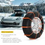 Topteng 10PCS Snow Tire Chains for Winter Driving