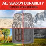 Motor Trend FlexTough All-Weather Floor Mats in Gray