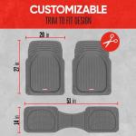 Motor Trend FlexTough All-Weather Floor Mats in Gray