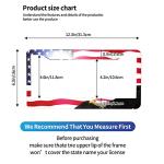 American Flag License Plate Frame Set - 2 Pack