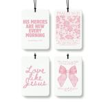 Pink Christian Car Air Freshener Set of 4