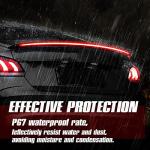 Goodream LED Car Spoiler with Carbon Fiber Trim