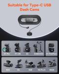 10ft USB-C Power Cable for Dash Cams