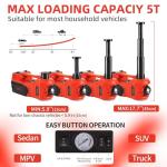 Electric Hydraulic Car Jack Kit with Impact Wrench