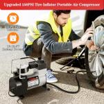 Emergency Roadside Safety Kit with Air Compressor