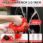 Electric Hydraulic Car Jack Kit with Impact Wrench
