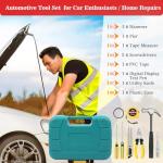 Emergency Roadside Safety Kit with Air Compressor