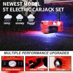 Electric Hydraulic Car Jack Kit with Impact Wrench