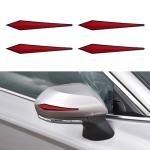 4PCS Car Door Edge Protector Strips - Red