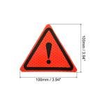 PATIKIL 4 Pack Reflective Triangle Safety Stickers