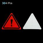 PATIKIL 4 Pack Reflective Triangle Safety Stickers