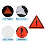 PATIKIL 4 Pack Reflective Triangle Safety Stickers