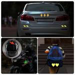 PATIKIL 4 Pack Reflective Triangle Safety Stickers