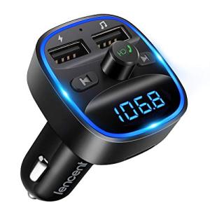 LENCENT Bluetooth FM Transmitter with Dual USB Charger
